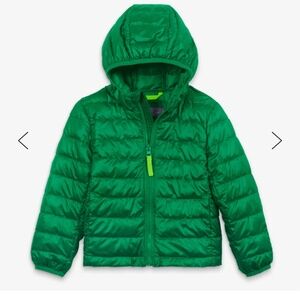 Grass green Primary light puffer jacket size 3
